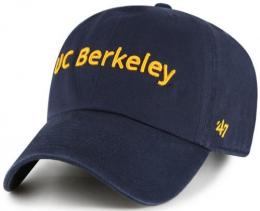カリフォルニア・ゴールデンベアーズ '47BRAND ( フォーティーセブンブランド ) NCAA レガシー クリーンアップ スラウチ CAP (紺)※スクリプト版 / California Golden Bears ( Cal )