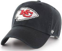カンザスシティ チーフス '47BRAND ( フォーティーセブンブランド ) NFL レガシー クリーンアップ スラウチ CAP (黒)/ Kansas City Chiefs
