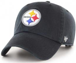 ピッツバーグ スティーラーズ '47BRAND ( フォーティーセブンブランド ) NFL レガシー クリーンアップ スラウチ CAP (黒)/ Pittsburgh Steelers