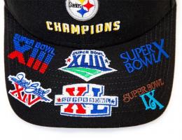 ピッツバーグ スティーラーズ ニューエラ 6-TIME スーパーボウルチャンピオンズ スナップバックキャップ (黒) / Pittsburgh Steelers