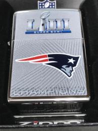 [ NFL SUPERBOWL Limited Edition ZIPPO LIGHTER ] NFL グッズ SUPER BOWL LIII (第53回スーパーボウル)優勝記念ZIPPOライター NewEngland Patriots ( ニューイングランド ペイトリオッツ )