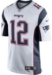 NFLグッズ ナイキ レプリカジャージ#12 トム・ブレイディー  / Tom Brady (白) / New England Patriots ( ニューイングランド ペイトリオッツ )