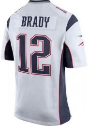 NFLグッズ ナイキ レプリカジャージ#12 トム・ブレイディー  / Tom Brady (白) / New England Patriots ( ニューイングランド ペイトリオッツ )