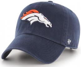 デンバー ブロンコス '47BRAND ( フォーティーセブンブランド ) NFL レガシー クリーンアップ スラウチ CAP (紺)/ Denver Broncos