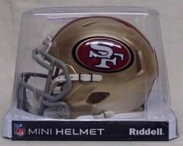 サンフランシスコ・49ers グッズ リデル レボリューション スピード レプリカ ミニヘルメット/ NFL グッズ San Francisco 49ers Revolution Speed Mini Football Helmet