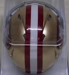 サンフランシスコ・49ers グッズ リデル レボリューション スピード レプリカ ミニヘルメット/ NFL グッズ San Francisco 49ers Revolution Speed Mini Football Helmet