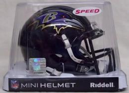 ボルティモア・レイブンズ リデル レボリューション スピード レプリカ ミニヘルメット/ NFL グッズ Baltimore Ravens Revolution Speed Mini Football Helmet