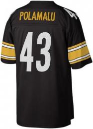 トロイ・ポラマル ピッツバーグ スティーラーズ ミッチェル&ネス スローバック ジャージ (黒)/ Troy Polamalu Pittsburgh Steelers Mitchell&Ness Jersey