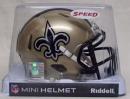 ニューオーリンズ・セインツ グッズ リデル レボリューション スピード レプリカ ミニヘルメット/ NFL グッズ New Orleans Saints Revolution Speed Mini Football Helmet