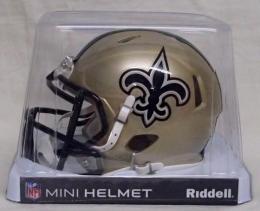 ニューオーリンズ・セインツ グッズ リデル レボリューション スピード レプリカ ミニヘルメット/ NFL グッズ New Orleans Saints Revolution Speed Mini Football Helmet
