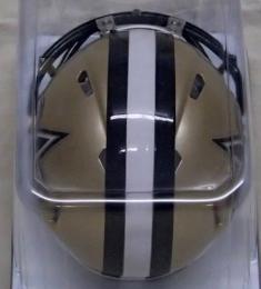 ニューオーリンズ・セインツ グッズ リデル レボリューション スピード レプリカ ミニヘルメット/ NFL グッズ New Orleans Saints Revolution Speed Mini Football Helmet