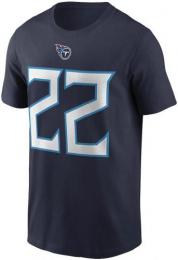 デリック・ヘンリー テネシー タイタンズ ナイキ プレイヤーナンバー両面Tシャツ (紺)/ Derrick Henry Tennessee Titans