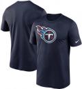 テネシー タイタンズ グッズ ナイキ エッセンシャル ドライフィットTシャツ (紺) / Tennessee Titans