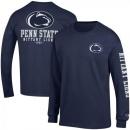 ペンステイト ニタニーライオンズ チャンピオン チームスタック 両面 長袖Tシャツ (紺)/ Penn State Nittany Lions