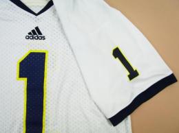 ミシガン ウルバリンズ グッズ アディダス レプリカフットボールジャージ#1(白)/ Michigan Wolverines