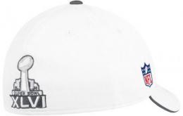 値下げしました!NFL グッズ Reebok 2012 NFC カンファレンス優勝記念ロッカールーム FLEX CAP(白)/NewYork Giants(ニューヨーク ジャイアンツ)