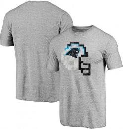 カロライナ パンサーズ グッズ NFL 8-Bit ヘルメットTシャツ (グレー)/ Carolina Panthers