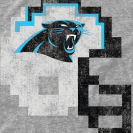 カロライナ パンサーズ グッズ NFL 8-Bit ヘルメットTシャツ (グレー)/ Carolina Panthers