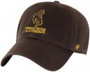 ワイオミング カウボーイズ '47BRAND ( フォーティーセブンブランド ) NCAA レガシー クリーンアップ スラウチ CAP (ブラウン)/ Wyoming Cowboys