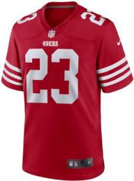 クリスチャン・マキャフリー サンフランシスコ フォーティーナイナーズ ナイキ ゲームジャージ (スカーレット)/ Christian McCaffrey San Francisco 49ers