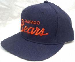 シカゴ・ベアーズ グッズ スポーツスペシャリティーズ スクリプト ヴィンテージ スナップバック キャップ (紺) / Chicago Bears