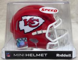 カンザスシティ・チーフス グッズ リデル レボリューション スピード レプリカ ミニヘルメット / NFL グッズ Kansas City Chiefs Revolution Speed Mini Football Helmet