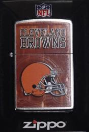 [ NFL ZIPPO LIGHTER ] NFL グッズ ストックプログラム ZIPPOライター / Cleveland Browns ( クリーブランド ブラウンズ )