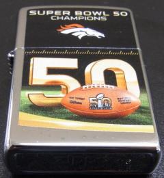 [ NFL SUPERBOWL Limited Edition ZIPPO LIGHTER ] NFL グッズ SUPER BOWL 50 (第50回スーパーボウル)優勝記念ZIPPOライター Denver Broncos ( デンバー ブロンコス )