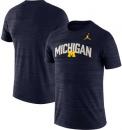 ミシガン ウルヴァリンズ ジョーダンブランド ベロシティ ドライフィットTシャツ3 (紺)/ Michigan Wolverines