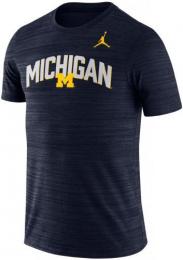 ミシガン ウルヴァリンズ ジョーダンブランド ベロシティ ドライフィットTシャツ3 (紺)/ Michigan Wolverines