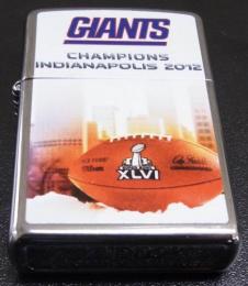 [ NFL SUPERBOWL Limited Edition ZIPPO LIGHTER ] NFL グッズ SUPER BOWL XLVI (第46回スーパーボウル)優勝記念ZIPPOライター NewYork Giants ( ニューヨーク ジャイアンツ )