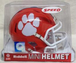 クレムソン・タイガース グッズ リデル レボリューション スピード レプリカ ミニヘルメット / NCAA グッズ Clemson Tigers Riddell Revolution Speed Mini Helmet