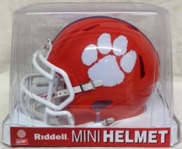 クレムソン・タイガース グッズ リデル レボリューション スピード レプリカ ミニヘルメット / NCAA グッズ Clemson Tigers Riddell Revolution Speed Mini Helmet