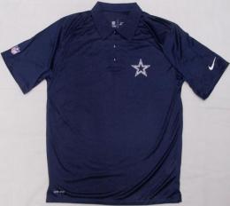 NFL グッズ NIKE ナイキ '2013 サイドライン コーチズ ポロシャツ (ドライフィット版) (紺) / Dallas Cowboys ( ダラス カウボーイズ )