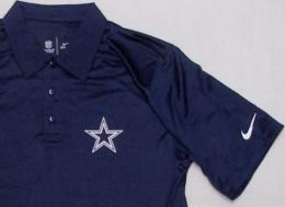 NFL グッズ NIKE ナイキ '2013 サイドライン コーチズ ポロシャツ (ドライフィット版) (紺) / Dallas Cowboys ( ダラス カウボーイズ )
