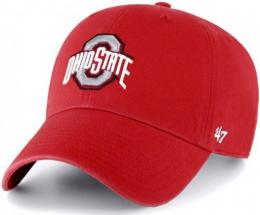 オハイオステイト バックアイズ '47BRAND ( フォーティーセブンブランド ) NCAA レガシー クリーンアップ スラウチ CAP (スカーレット)/ Ohio State Buckeyes