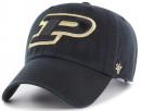 パデュー ボイラーメーカーズ '47BRAND ( フォーティーセブンブランド ) NCAA レガシー クリーンアップ スラウチ CAP (黒)/ Purdue Boilermakers