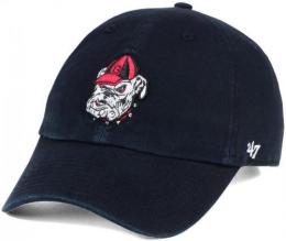 ジョージア ブルドックス '47BRAND ( フォーティーセブンブランド ) NCAA レガシー クリーンアップ スラウチ CAP (黒)/ Georgia Bulldogs