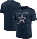 ダラス カウボーイズ グッズ ナイキ '21 サイドライン ベロシティ Tシャツ (ドライフィット版) (紺) / Dallas Cowboys
