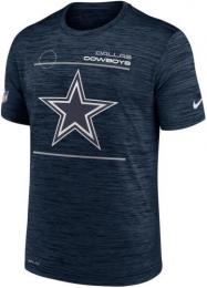 ダラス カウボーイズ グッズ ナイキ '21 サイドライン ベロシティ Tシャツ (ドライフィット版) (紺) / Dallas Cowboys