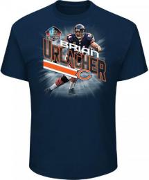 ブライアン・アーラッカー シカゴ ベアーズ グッズ マジェスティック NFL殿堂入り プレイヤーイメージTシャツ (紺)/ Chicago Bears