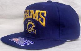  ロサンゼルス・ラムズ グッズ ニューエラ ヴィンテージ スナップバック キャップ "ヘルメット柄"(青)/ Los Angeles Rams