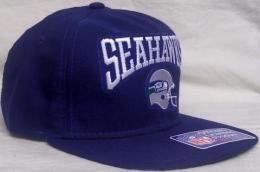 シアトル・シーホークス グッズ ニューエラ ヴィンテージ スナップバック キャップ "ヘルメット柄"(青)/ Seattle Seahawks