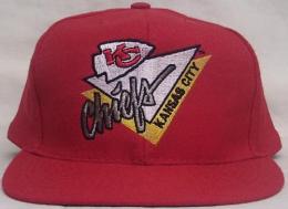 カンザスシティ チーフス グッズ AMERICAN NEEDLE DeadStock Vintage SnapBack CAP "トライアングル" / Kansas City Chiefs (赤)