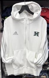 ハワイ レインボーウォリアーズ アディダス フルジップパーカー (白)/ Hawaii Rainbow Warriors