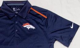 NIKE ナイキ'2014 サイドライン エリートコーチズ ポロシャツ (ドライフィット版) (紺)/Denver Broncos ( デンバー ブロンコス )