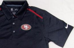NIKE ナイキ'2014 サイドライン エリートコーチズ ポロシャツ (ドライフィット版) (黒)/SanFrancisco 49ers ( サンフランシスコ フォーティーナイナーズ )