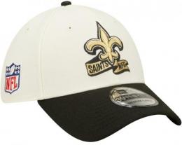 ニューオーリンズ セインツ ニューエラ NFL '2022 サイドライン ホーム ツートン 39 Thirty FLEX CAP(白/黒)/ New Orleans Saints