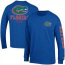 フロリダ ゲイターズ チャンピオン チームスタック 両面 長袖Tシャツ (青)/ Florida Gators