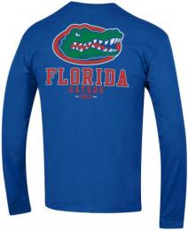 フロリダ ゲイターズ チャンピオン チームスタック 両面 長袖Tシャツ (青)/ Florida Gators